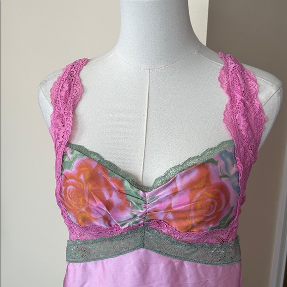 FREE PEOPLE Just Dreamy Maxi Slip dress pink size large - Picture 12 of 15